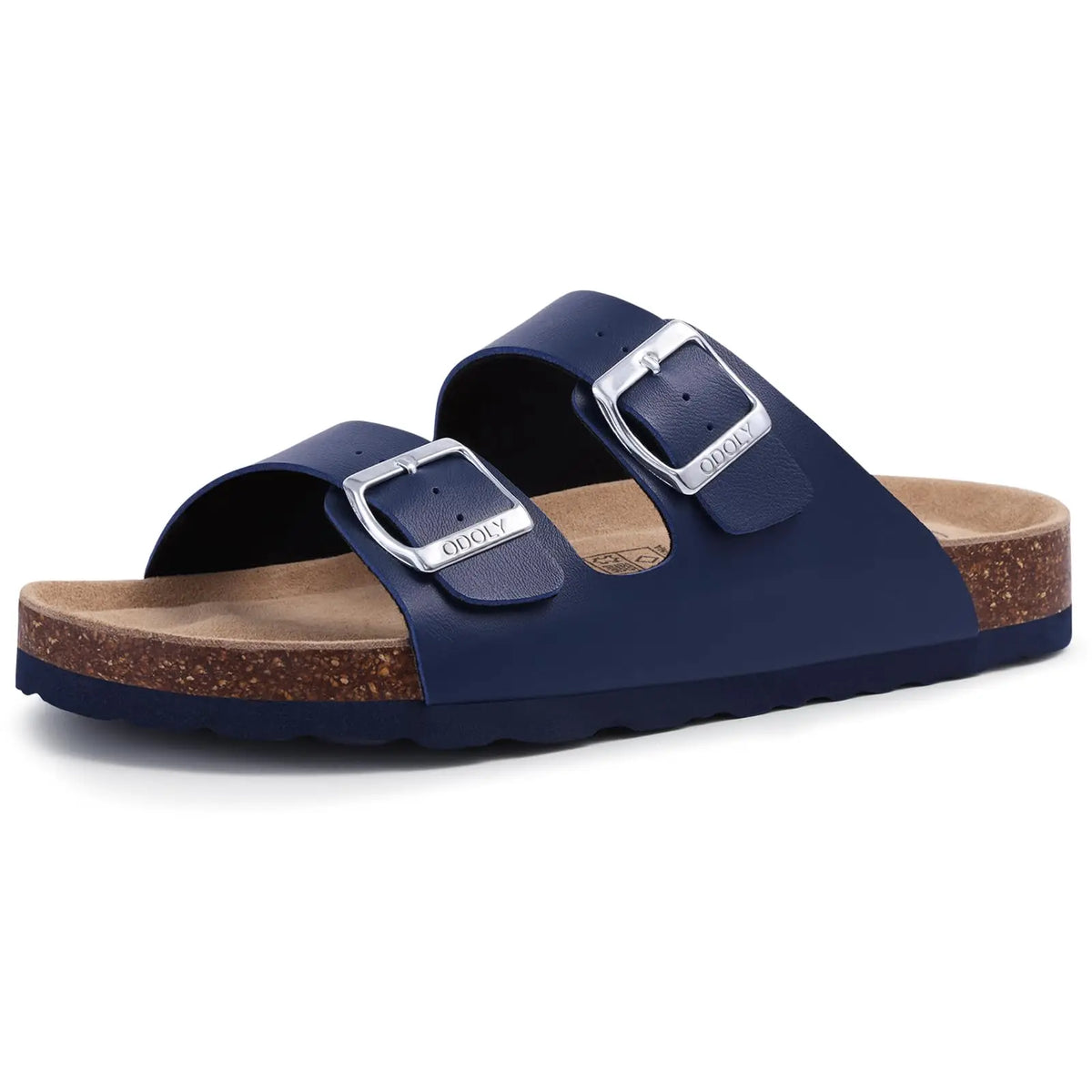 Comwarm Buckle Clogs For Women Men New Genuine Suede Clogs with Arch Support Soft Cork Footbed Mules Fashion Thick Beach Sandals Pi-Mart