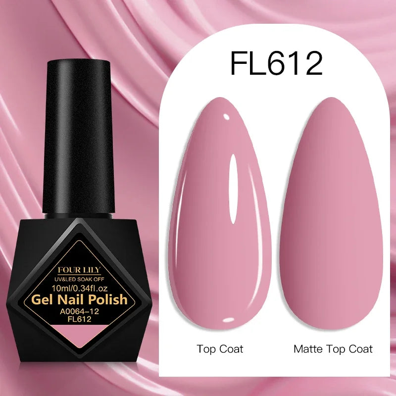 10ml Gel Nail Polish 162 Colors Nail Supplies Vernis Semi Permanent Nail Art Manicure Soak Off LED UV Gel Nail Varnishes Summer Tri Light Beauty