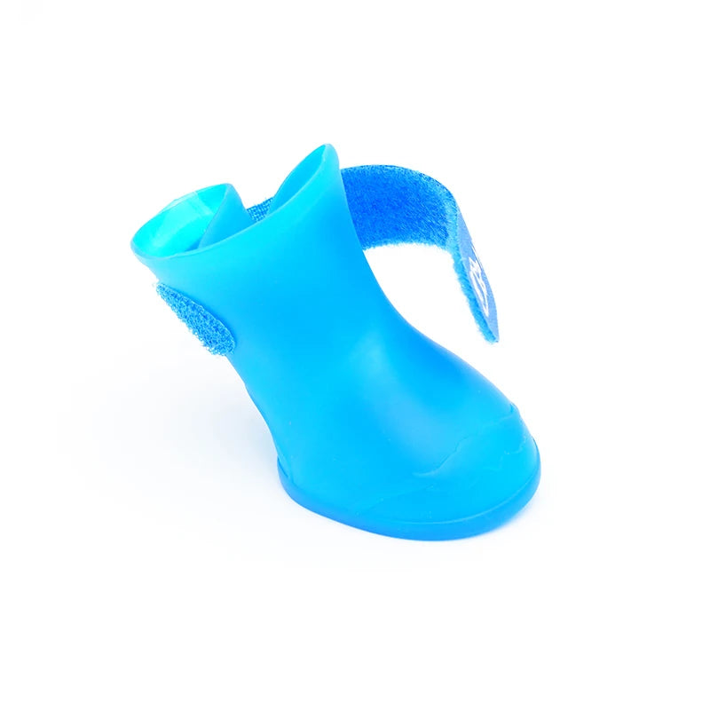 Pet silicone rain shoes anti-dirty non-slip waterproof dog shoes soft bottom footwear small dogs cats teddy Shoes Pi-Mart