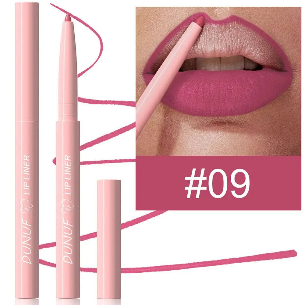 6Pcs Velvet Matte Lip Liner Pencil Set High Pigment Smooth Silky Texture Easy to Color & Define Lip Contours Daily Lip Makeup Pi-Mart