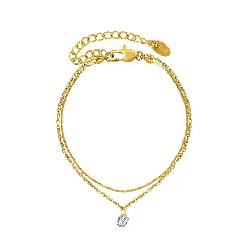 Stainless Steel Bohemian Style Personalized Anklet Pi-Mart