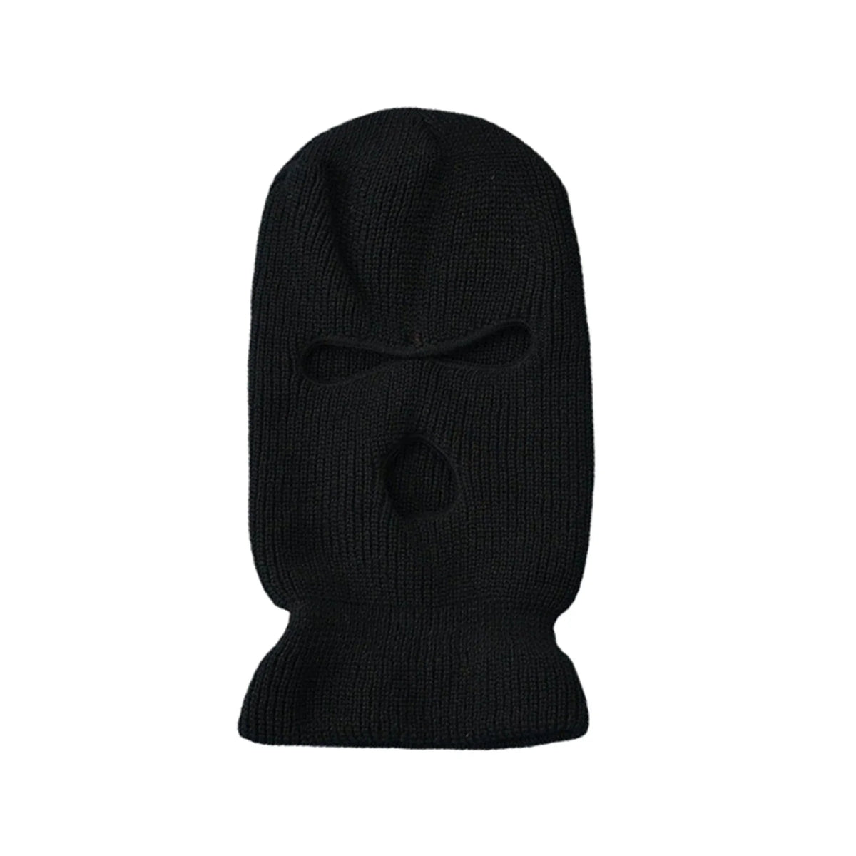 Winter Motorcycle Windproof Full Face Knit Hats Ski Mask Men Warm Wool Balaclava embroidery Winter hats Knitted 3 Holes Ski Mask Pi-Mart