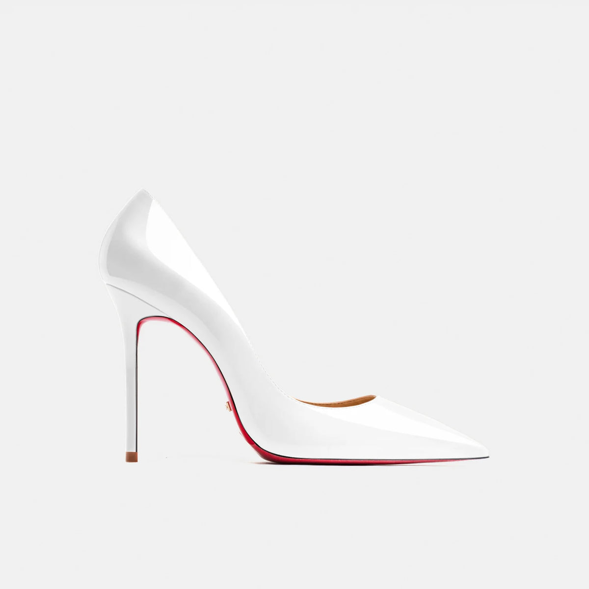 Women heels 2026 leather Heels for women Luxury Brand Pumps Red sole Pointed Toe High Heels Elegant Stiletto Ladies Prom Shoes Pi-Mart