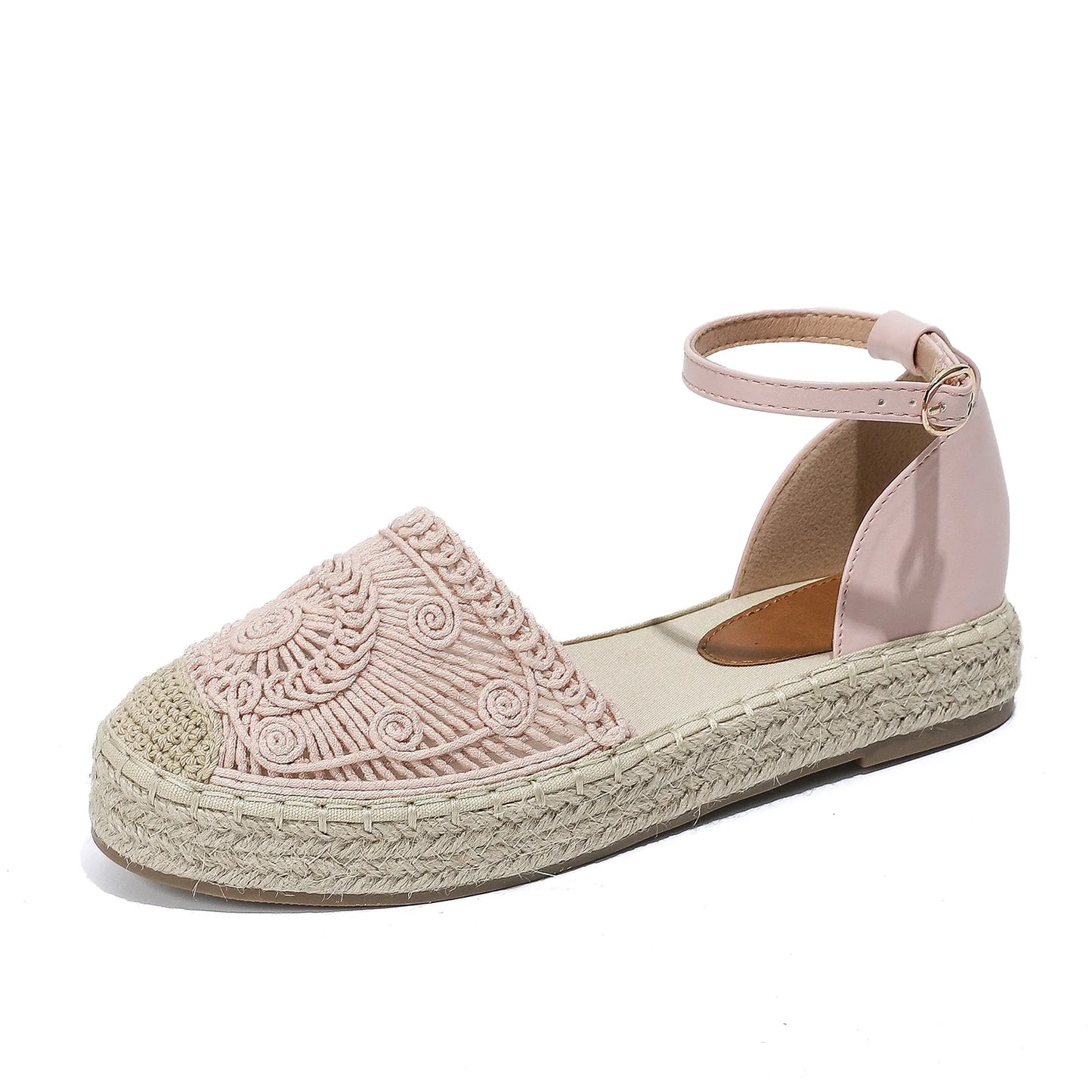 New 2026 Summer Women's Vintage Flats Hemp Rope Bottom Sandals Comfortable Sandals Women's Fisherman Sandals Sandalias De Mujer Pi-Mart