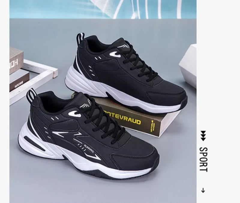 Autumn New Men Microfber Running Shoes Luxury Brand Men Shoes School Student Air-cushion Sneakers Fashion Man Casual Shoes 35-48 Pi-Mart