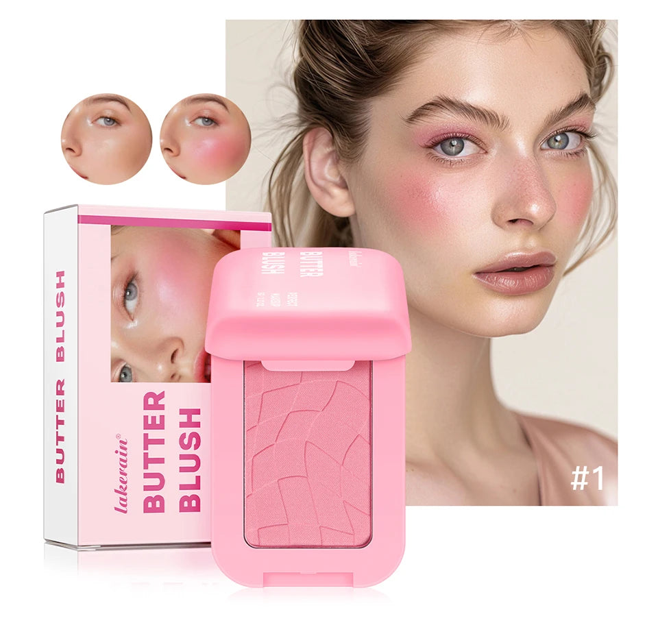 Professional Makeup Powder Blush 12HR Wear Vegan Formula Blusher Makeup Blush in Bar Cosmetics Palette Powder Pink Cream Face Pi-Mart