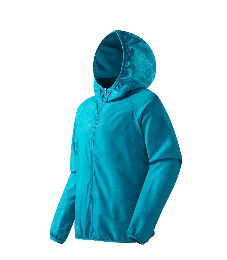 LNGXO Men's Women's Waterproof Hiking Jacket Quick Dry Sun Protection Windbreaker Camping Hunting Climbing Outdoor Rain Coat Pi-Mart