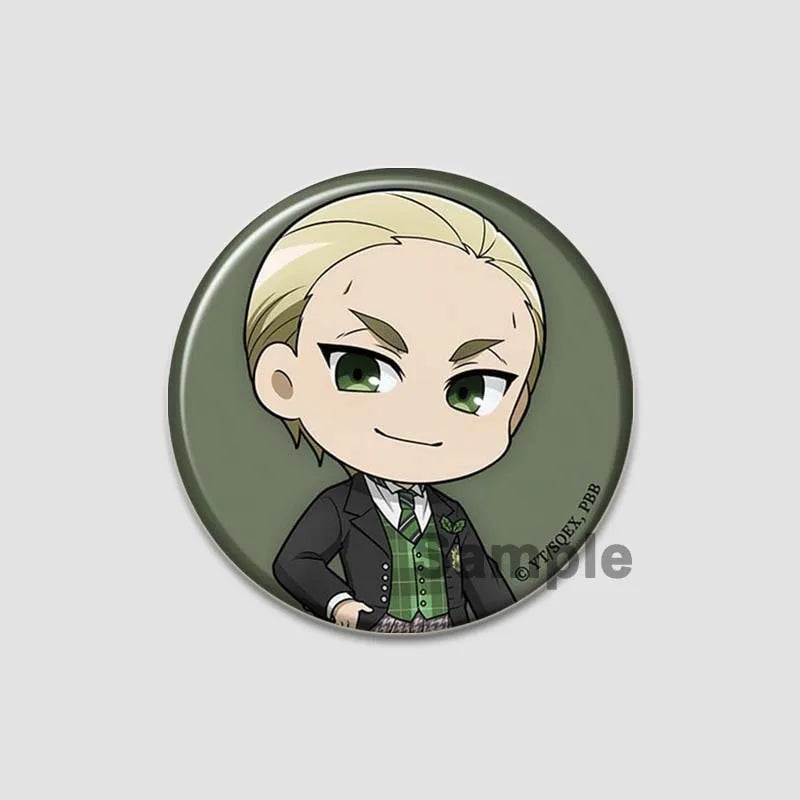 58MM Cartoon Comics Black Butler Creative DIY Badge Tinplate Plastic Pins Button Brooches for Backpack Accessories Jewelry Gifts Pi-Mart