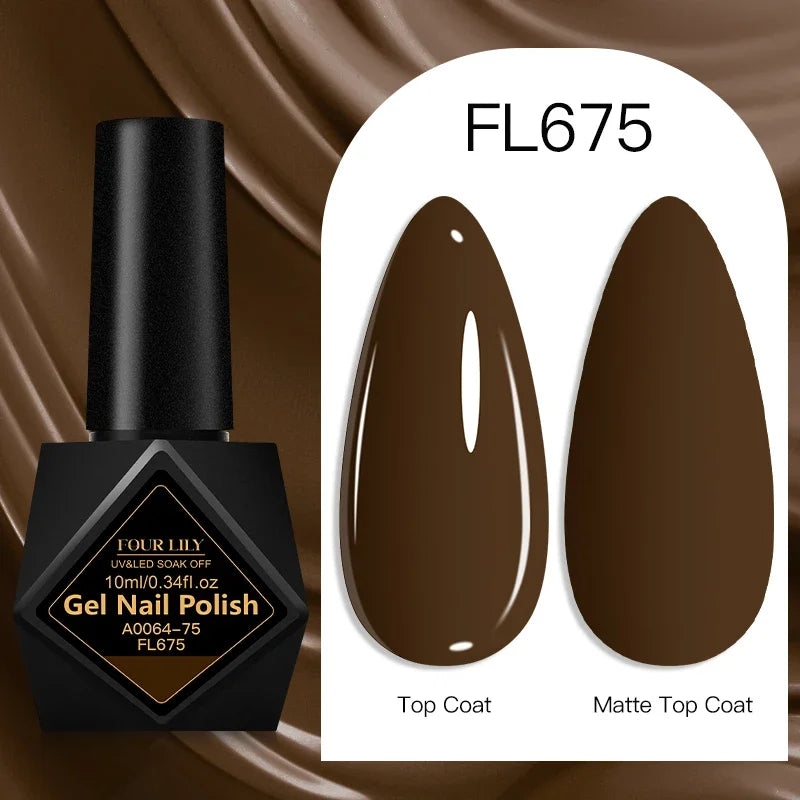 10ml Gel Nail Polish 162 Colors Nail Supplies Vernis Semi Permanent Nail Art Manicure Soak Off LED UV Gel Nail Varnishes Summer Tri Light Beauty