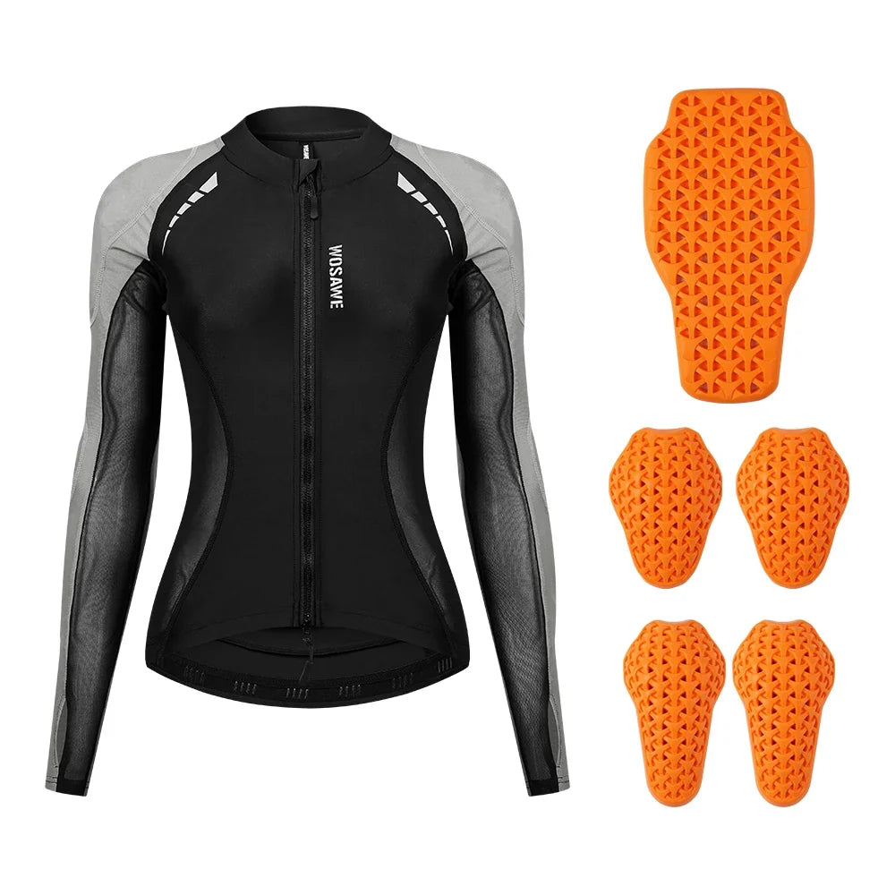 WOSAWE Women Motorcycle Jacket Downhill Motocross Motorbike Reflective Summer Biker Riding Clothing Apparel LadyShow.Store