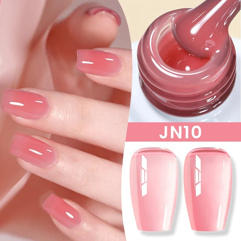BORN PRETTY 83 Colors 10ml Jelly Nude Gel Nail Polish Autumn Amber Semi Transparent Manicure Soak off UV LED Nails Gel Varnish Tri Light Beauty