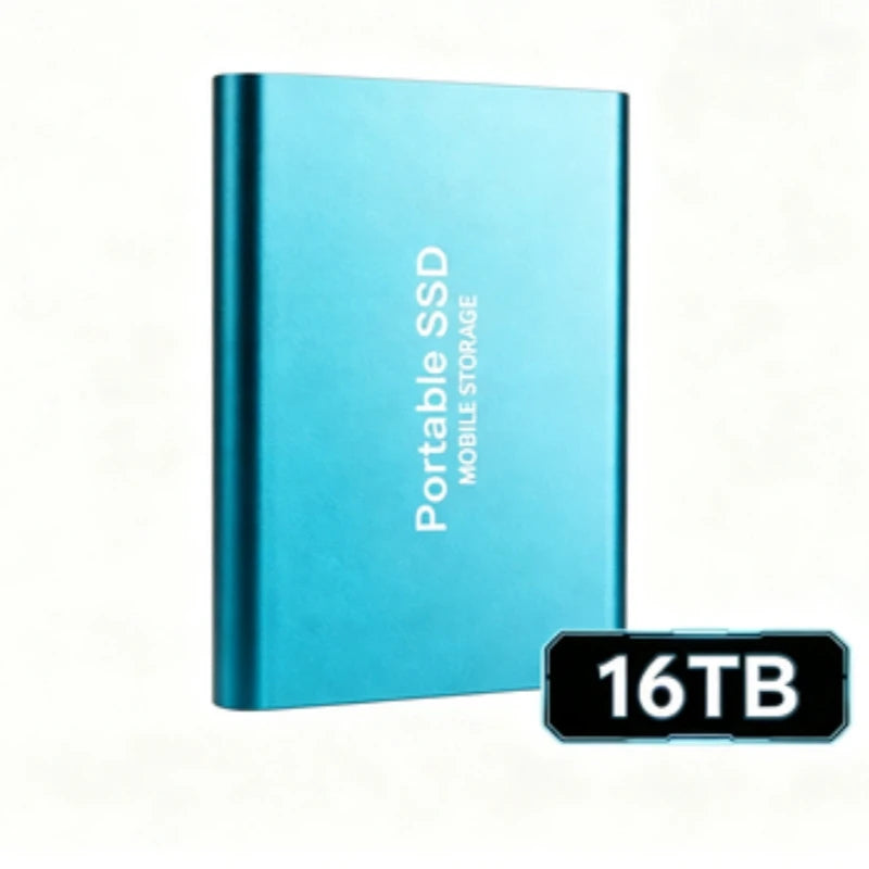 Portable External SSD, 1TB-16TB Large Capacity USB3.1 High Speed Solid State Drive, Lightweight Storage for Laptop, Desktop, Mac Pi-Mart