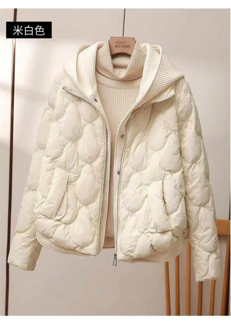 2025 Fashion Coats Korean Style Loose Cropped Coat Women Jacket Women Parkas Warm Puffer Jackets Casual Coat New Winter Clothes Pi-Mart