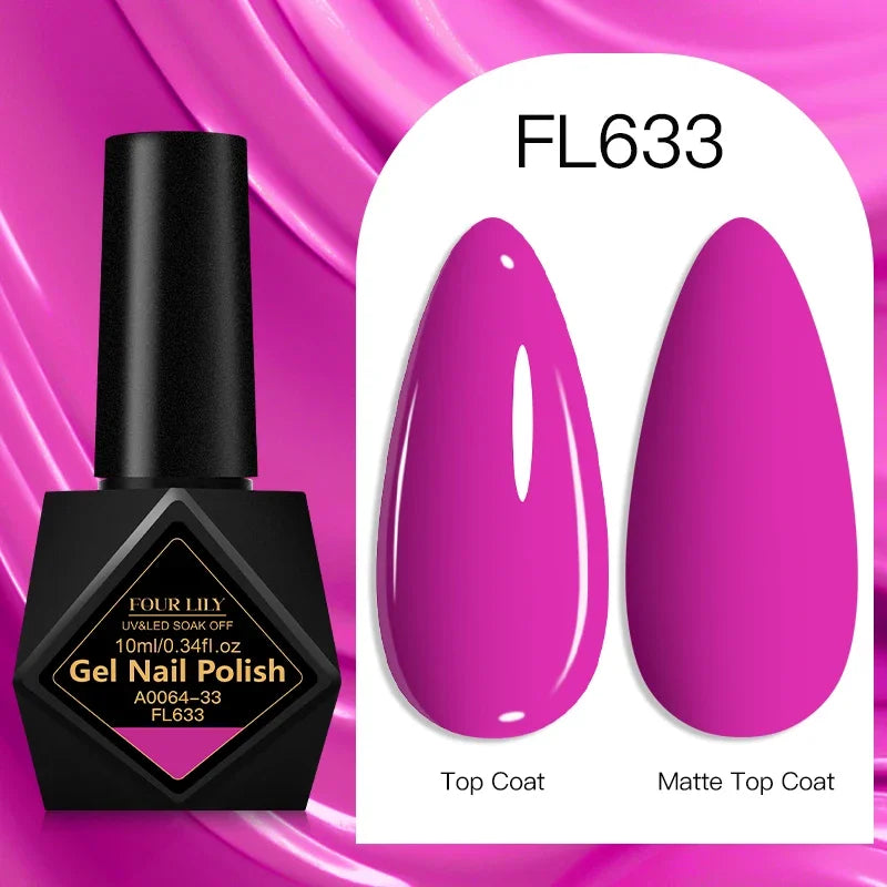 10ml Gel Nail Polish 162 Colors Nail Supplies Vernis Semi Permanent Nail Art Manicure Soak Off LED UV Gel Nail Varnishes Summer Tri Light Beauty