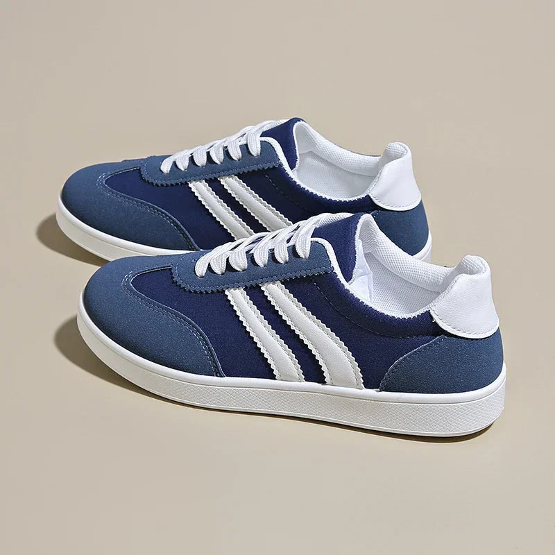 Women Tennis Sneakers Flats Ladies Fashion Mixed Colors Lace-up Vulcanized Shoes Spring Autumn Woman Outdoor Trainers Footwear Pi-Mart