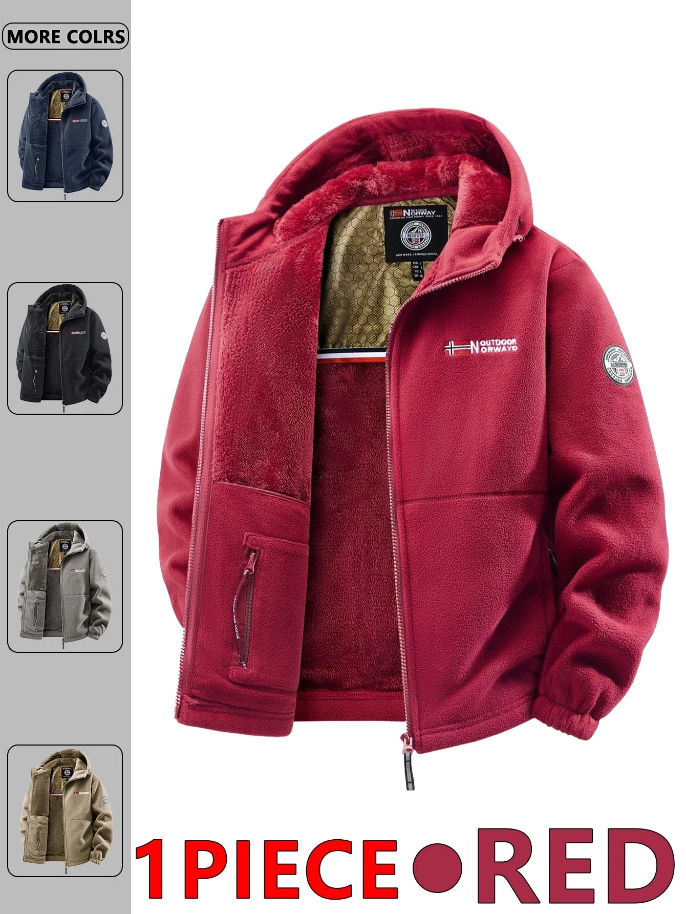 Men's Autumn and Winter Outdoor Hooded Jacket, Suitable for Daily Wear at Home, for Travel, Parties, Commuting, Outdoor Fashion Versatile, Enhances Temperament, Streetwear, Travel Wear. LadyShow.Store