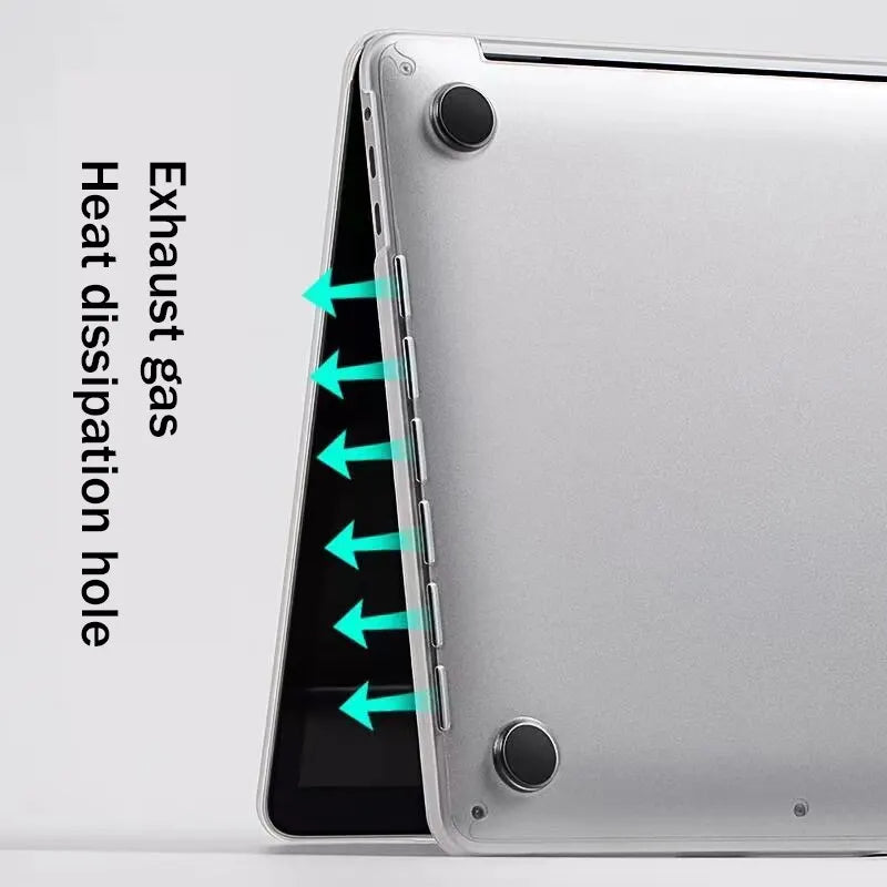 New TPU Soft Laptop Case For Macbook Air 13 M1 M2 Case For Macbook Pro 14 Case Chip Air 13.6 Cover for Macbook Pro 13 Cover Pi-Mart
