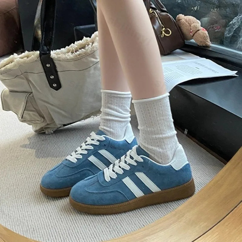 Autumn Women Casual Sports Shoes 2025 Comfortable Non Slip Outdoor Casual Shoes Soft Sole Retro Female Sneakers Zapatos Mujer Pi-Mart