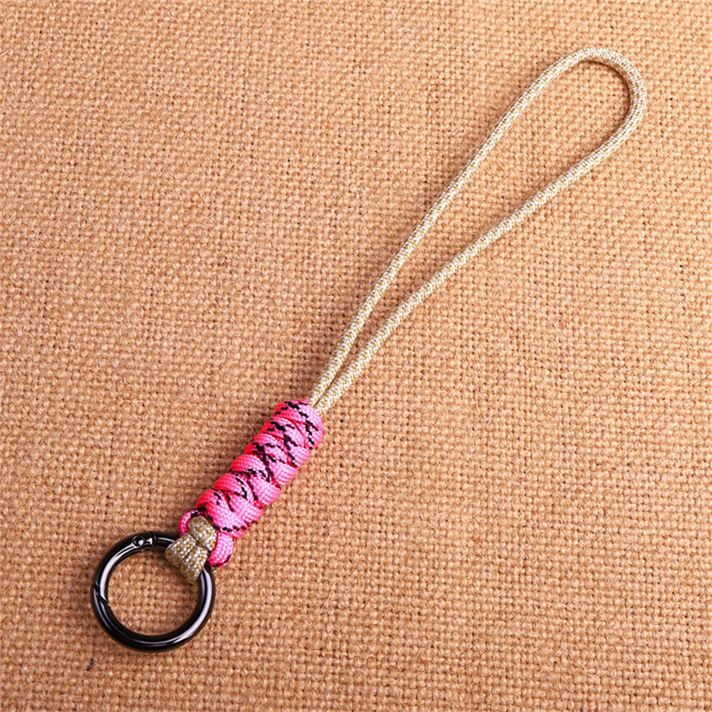 Outdoor Paracord Lanyard Survival Keychain for Men Women Handwoven Backpack Car Keyring Camping Hiking EDC Jewelry Accessories Pi-Mart