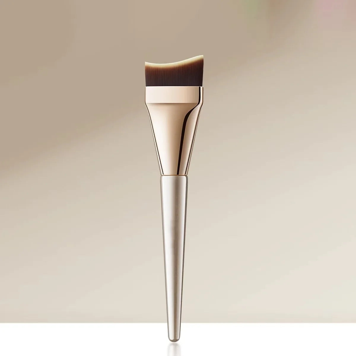 Upgraded Crescent Design Foundation Makeup Brush Ultra-thin Smooth Application Liquid Mask Spatula Makeup Brushes Beauty Tools Pi-Mart
