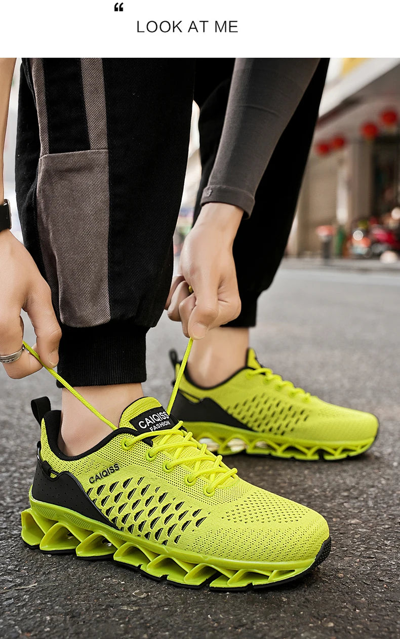 Casual Sneakers Mens Shock-absorb Running Shoes Lightweight Breathable Sports Shoes for Men 2026 New Trendy Gym Trainers for Man Pi-Mart