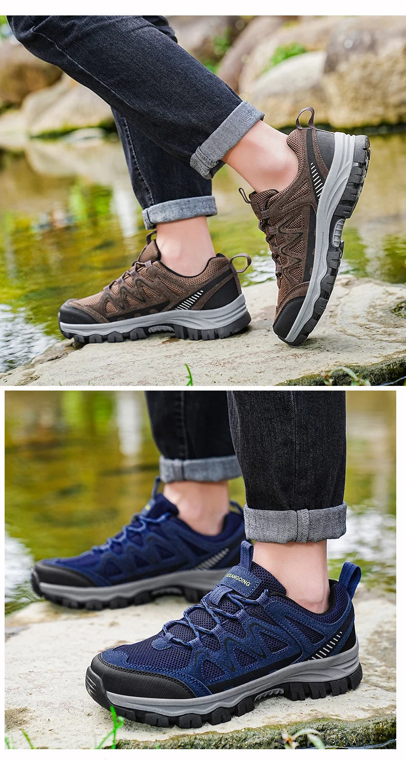 Men'S Hiking Shoes Sports Shoes Classic Design Outdoor Hiking Breathable Lightweight Sports Shoes Autumn New Items 39-48 Pi-Mart