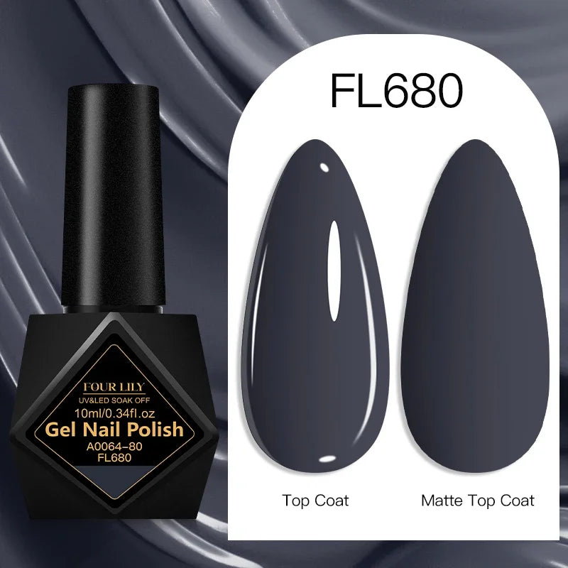 10ml Gel Nail Polish 162 Colors Nail Supplies Vernis Semi Permanent Nail Art Manicure Soak Off LED UV Gel Nail Varnishes Summer Tri Light Beauty