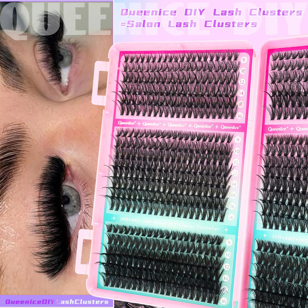 800pcs Cluster False Eyelash, Soft and Durable Design, Suitable for Daily Use, Natural, Everyday, and Voluminous Makeup Effect Pi-Mart