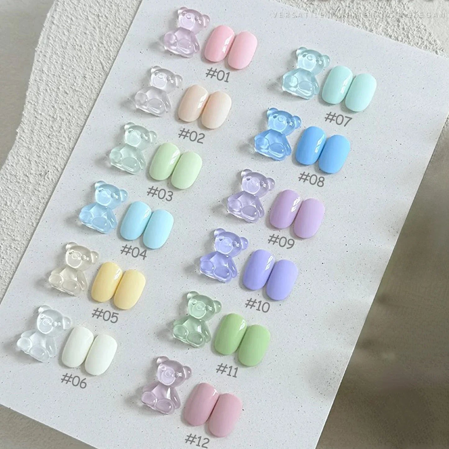 MIANEL 12ML Blue Nails Candy Party Nude Gel Nail Polish 2026 New Mint Green Dopamine Macaron Color Nail Polish Nail Art 1-12pcs Tri Light Beauty