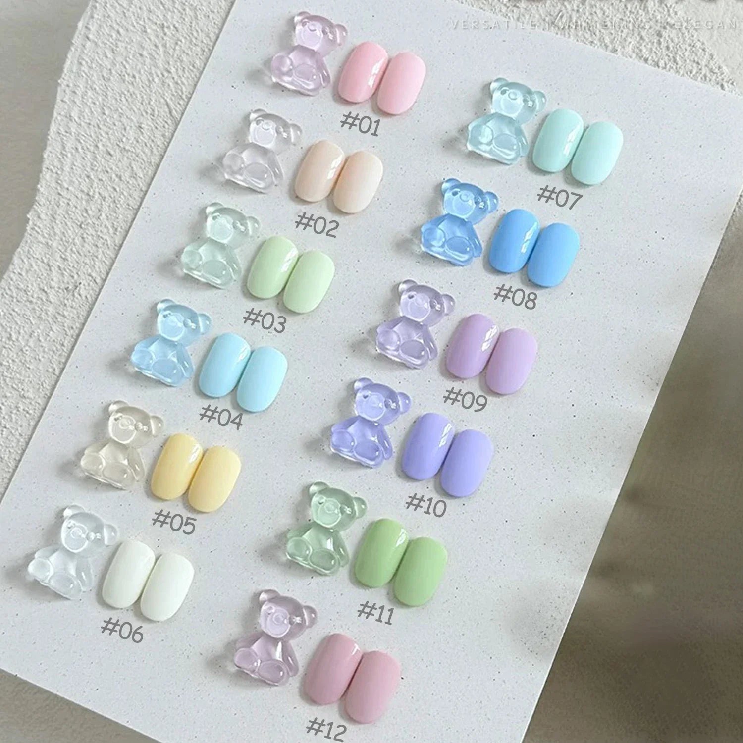 MIANEL 12ML Blue Nails Candy Party Nude Gel Nail Polish 2026 New Mint Green Dopamine Macaron Color Nail Polish Nail Art 1-12pcs Tri Light Beauty