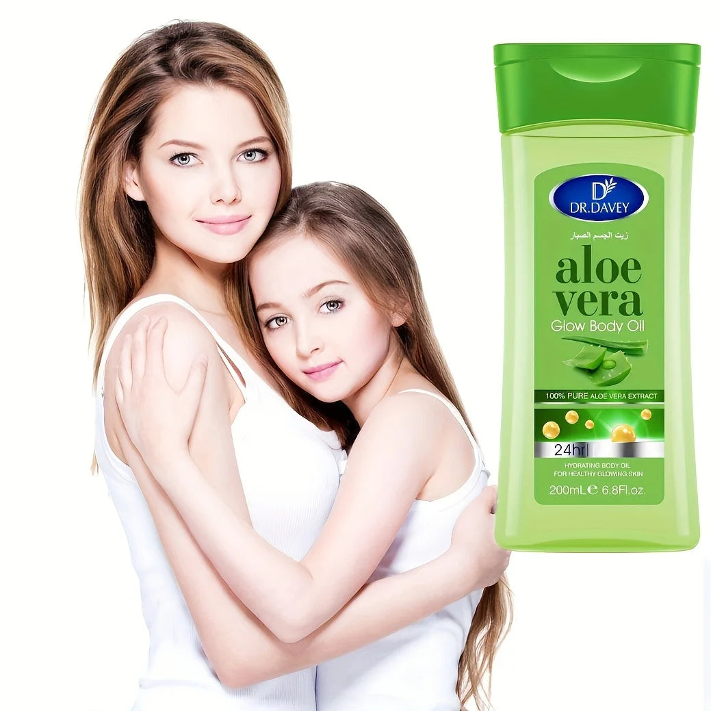 DR.DAVEY ALOE VERA BODY OIL SPA Body Massage Essential Oil with Aloe Vera Shine  Nourishing Oil Suitable for All Skin Type Pi-Mart