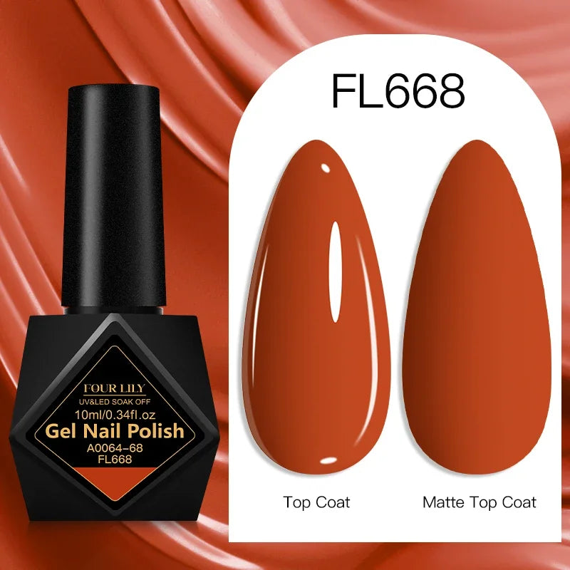 10ml Gel Nail Polish 162 Colors Nail Supplies Vernis Semi Permanent Nail Art Manicure Soak Off LED UV Gel Nail Varnishes Summer Tri Light Beauty