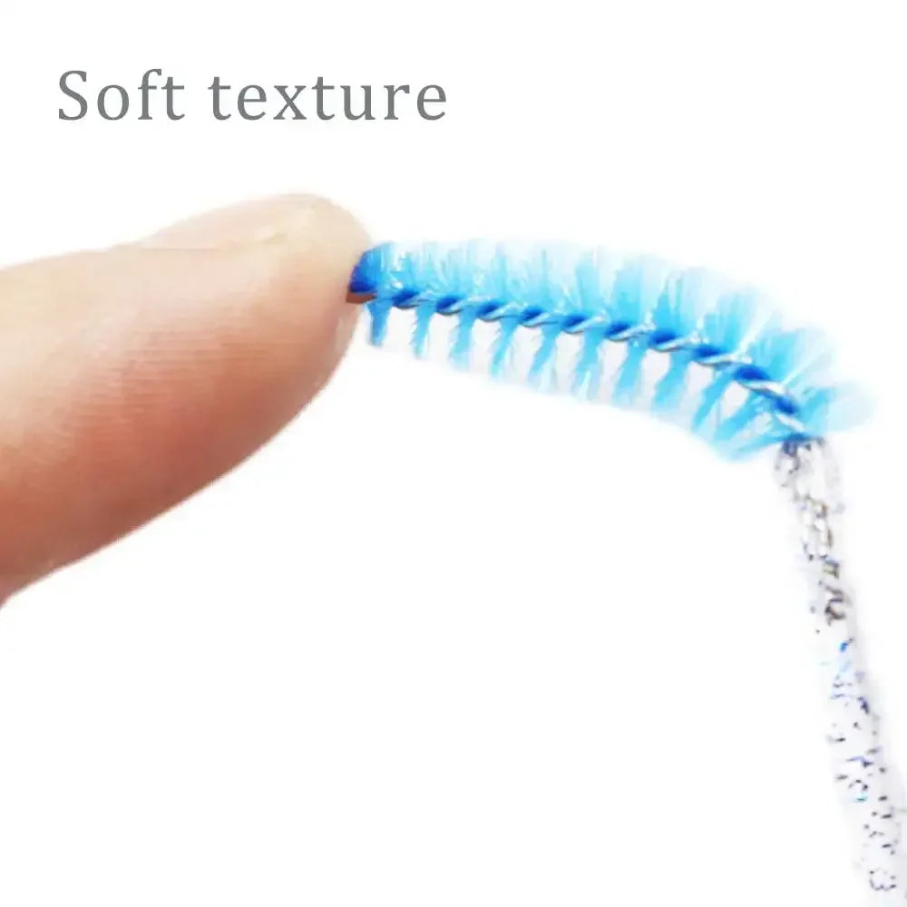Disposable Crystal Eyelashes Brush Comb 50Pcs Eye Lashes Extension Mascara Wands Makeup Professional Makeup Beauty Tool LadyShow.Store