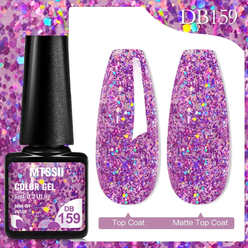 Mtssii 6ML Chocolate Color Gel Nail Polish Brown Semi Permanent UV Gel Autumn Winter Popular Soak Off Nail Art Gel Varnishes Tri Light Beauty