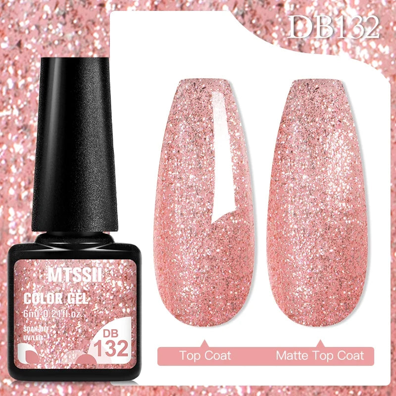 Mtssii 6ML Chocolate Color Gel Nail Polish Brown Semi Permanent UV Gel Autumn Winter Popular Soak Off Nail Art Gel Varnishes Tri Light Beauty