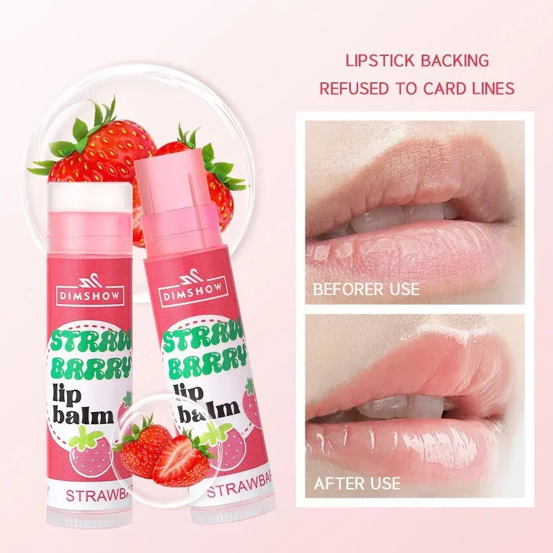 6 Kinds of Fruity Lip Balm Moisturizing Hydrating Long Lasting Lip Lotion Lightening Lip Lines Lips Mask Care Lips Lipstick Balm Pi-Mart