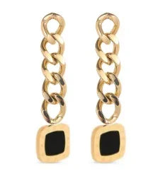 Shiny Zircon Hoop Earrings for Women Trendy Golden Stainless Steel Circle Earring Jewelry Pendientes Pi-Mart
