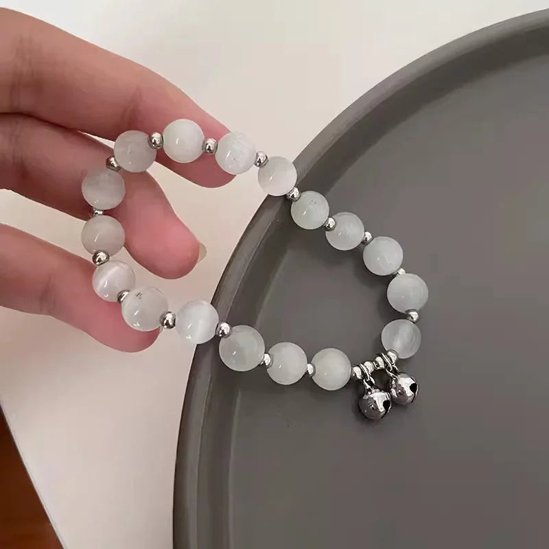 New Simple Beads Crystal Bracelet For Women Girls Korean ins Flower Fox Feather Tassel Bracelets Best Friend Jewelry Gifts 2024 Pi-Mart