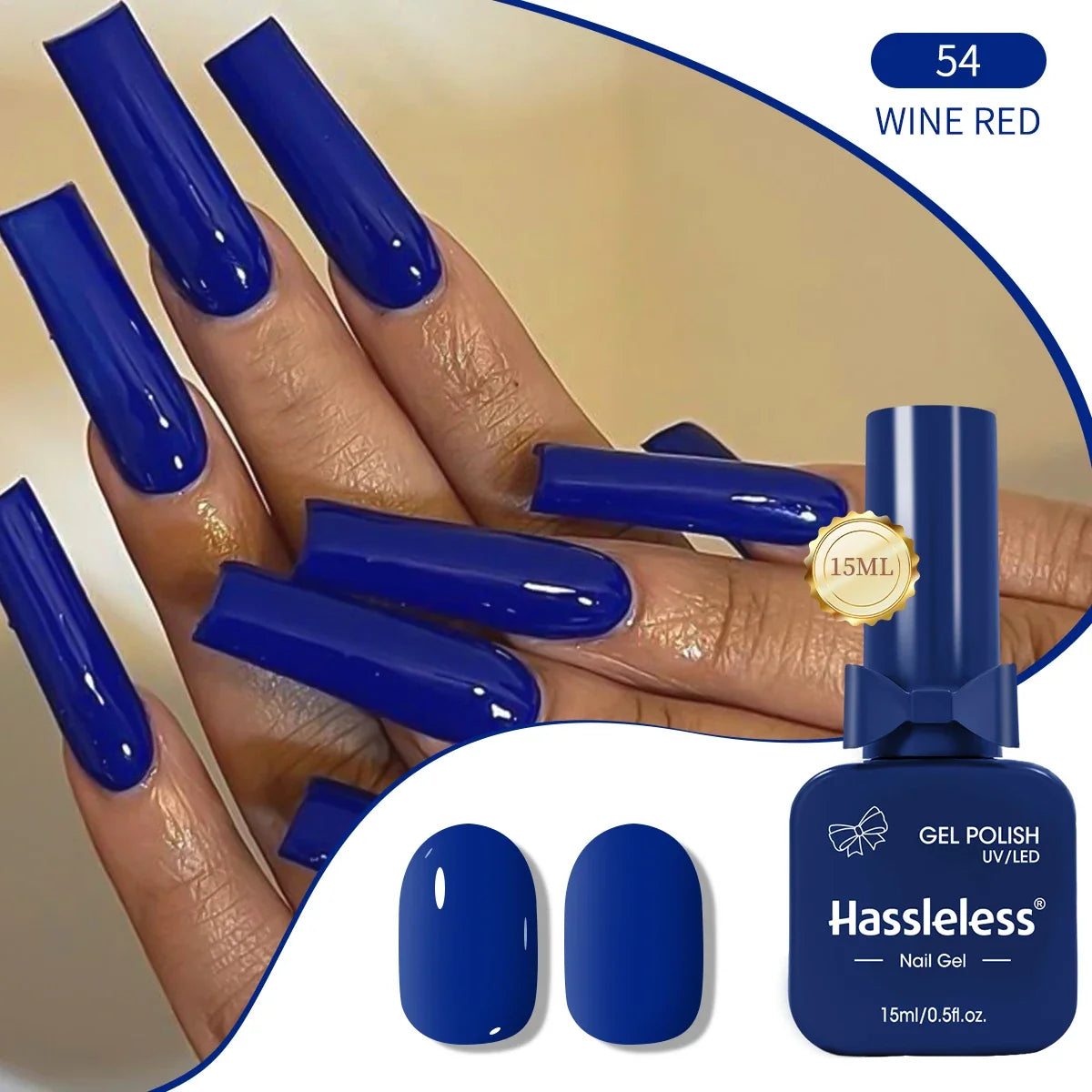 Single-use 15ml gel nail polish, convenient for home or salon manicures, easy to remove. Tri Light Beauty