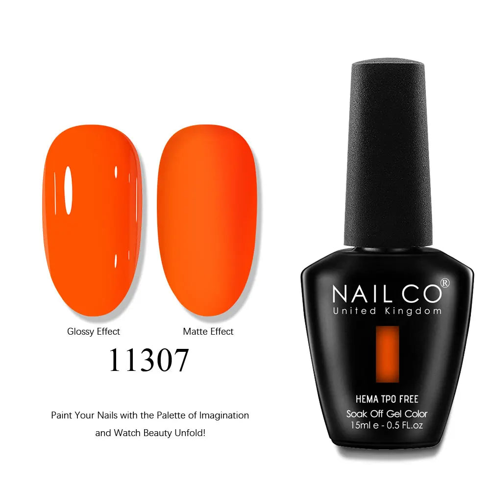 NAILCO 15ml Nails Art Gel Lack Polish Summer Hybrid Nail Varnish Manicure UV Top Coat Base HEMA TPO FREE Esmalte Nail Gel Polish Tri Light Beauty