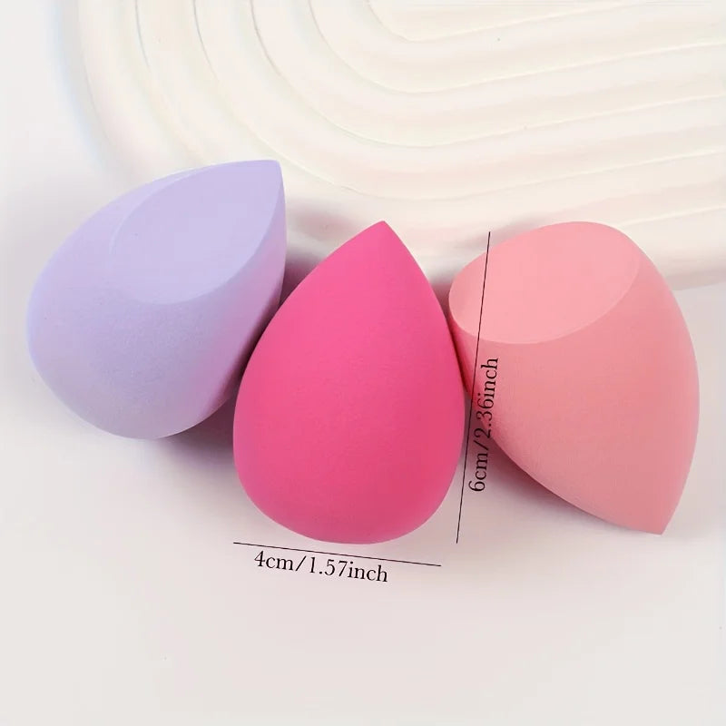 7/18Pcs Hydrophilic Egg Sponge Set - Latex-Free Blenders for Foundation/Powder & Contour/Highlight | Wet&Dry Daily/Party Kit LadyShow.Store