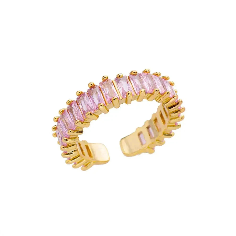 316L Stainless Steel Rings for Women Gold Color Never Fade Luxury Classic rings wedding couple rings Jewelry Free Shipping Pi-Mart