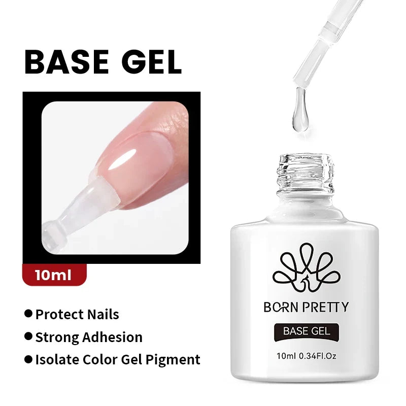 BORN PRETTY 10ml Jelly Nude Gel Nail Polish 50 Colors Semi Transparent Nail Art Nail Supplies Soak off UV LED Nails Gel Varnish Tri Light Beauty