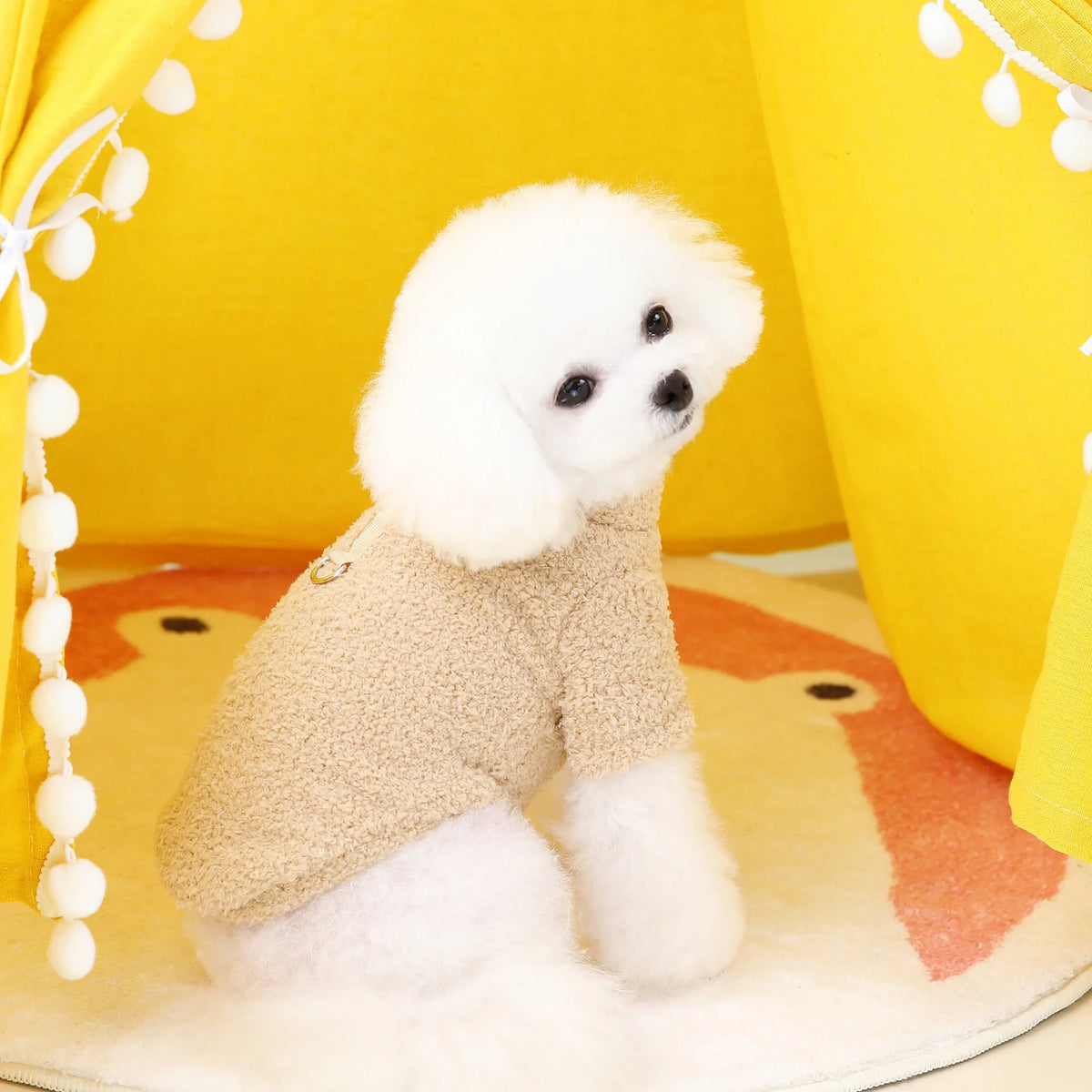 Winter Dog Sweater Warm Plush Dog Clothes for Small Medium Dogs Cats Soft Puppy Coat Jacket Chihuahua Teddy Costums Dog Supplies Pi-Mart