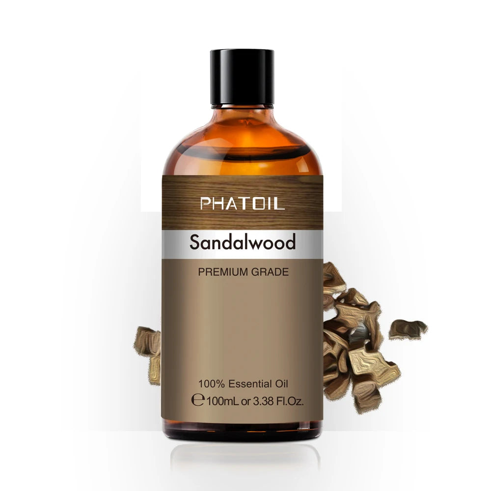 100ML Pure Natural Essential Oils Diffuser for Skin Care Rose Orange Lemon Lavender Rose Geranium Chamomile Avocado Aroma Oil Pi-Mart