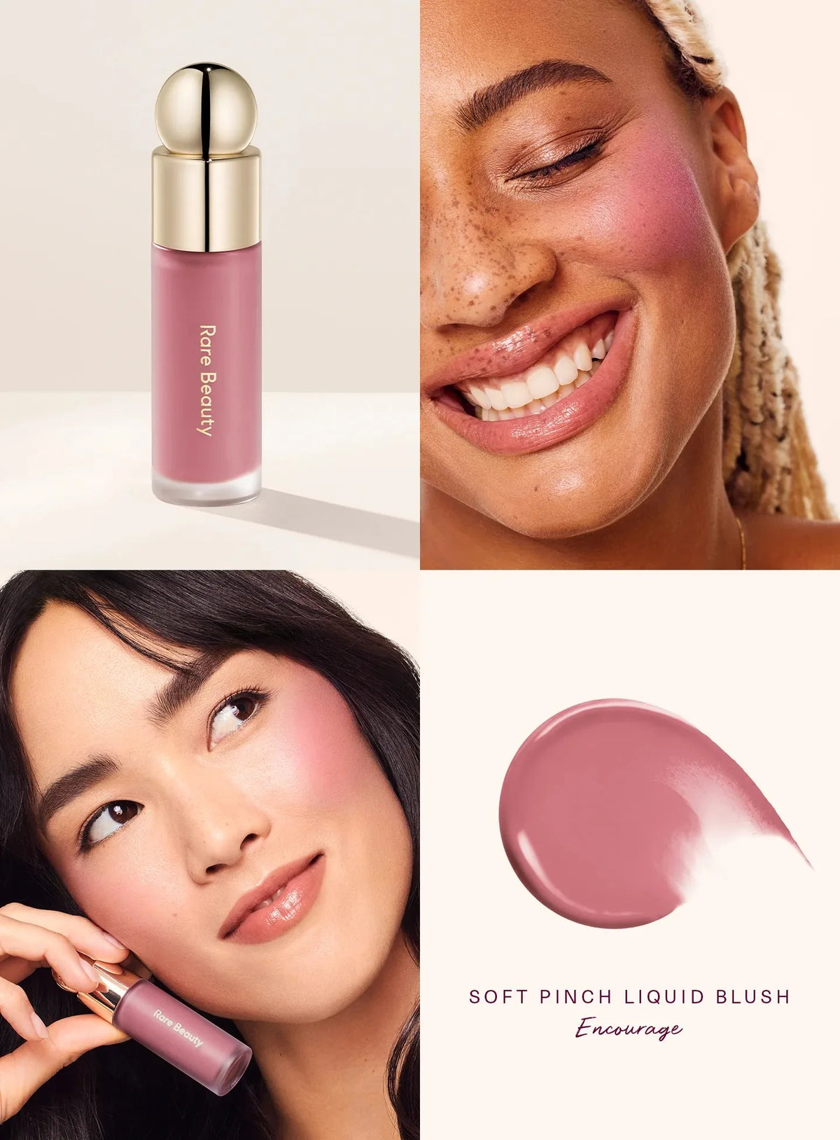 Rare Beauty Soft Pinch Tinted Lip Oil Stain Lip Gloss Delight Hope Happy Wonder Liquid Blush Makeup Cosmetics Face Eye Blusher Pi-Mart