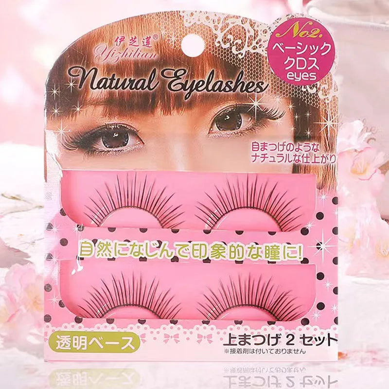 Faux mink eyelashes natural 3d mink lashes makeup volume false eyelashes in bulk cilio H13 E-08 Pi-Mart