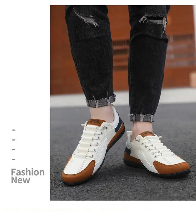 Mens 2026 Trendy Lightweight Loafers Soft Sole Breathable Slip On Casual Driving Shoes Comfortable Flat Simple Style Pi-Mart