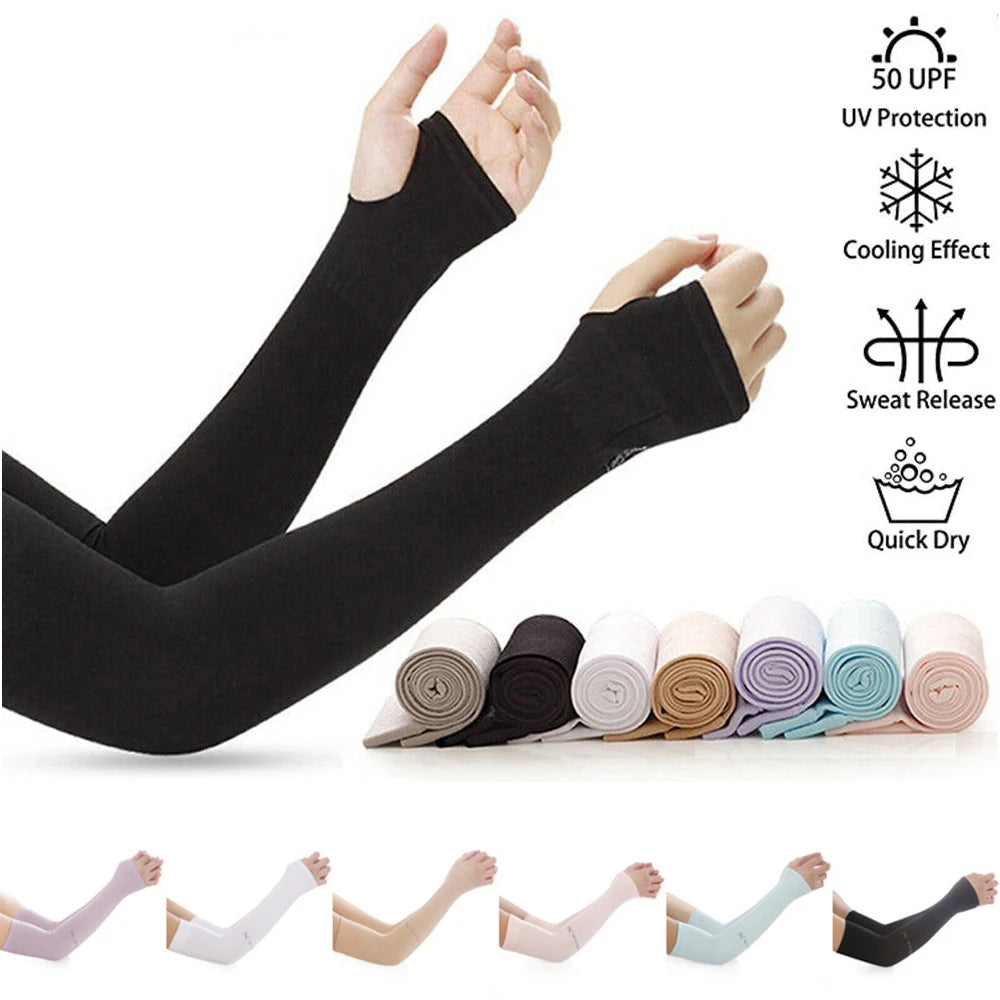 Warmer Running Summer Cooling Basketball Outdoor Sport Arm Sleeves Sun Protection Arm Cover Pi-Mart