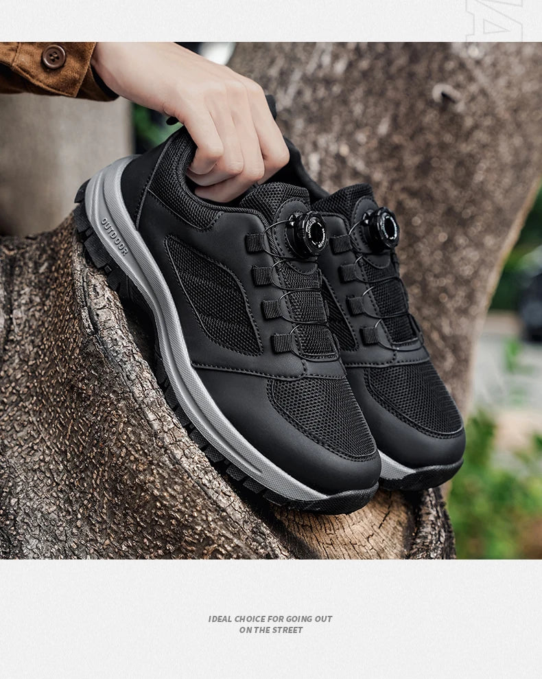 Men'S Spring And Autumn Sports Shoes Rotating Buckle Comfortable And Non Slip Hiking Sports Shoes Plus Size Men'S Shoes 39-48 Pi-Mart